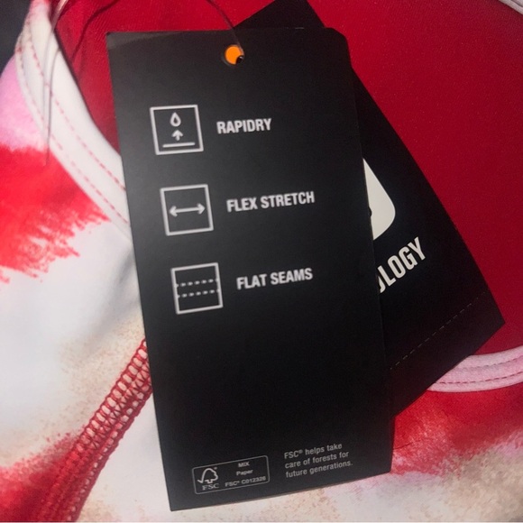 Ideology Womens Tornado Twist Sports Bra | Red | Size Large | NEW!!!❤️🚨 - Picture 5 of 6